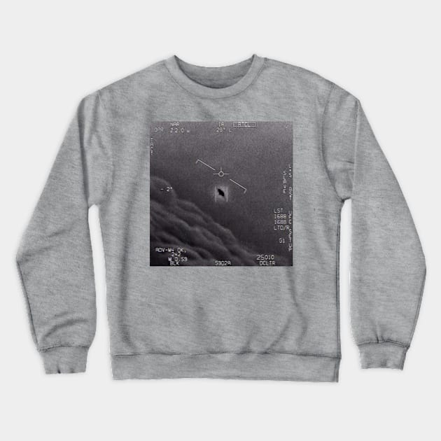 UFO Gimbal Video - US Navy Aliens Spacecore Crewneck Sweatshirt by Area51Merch